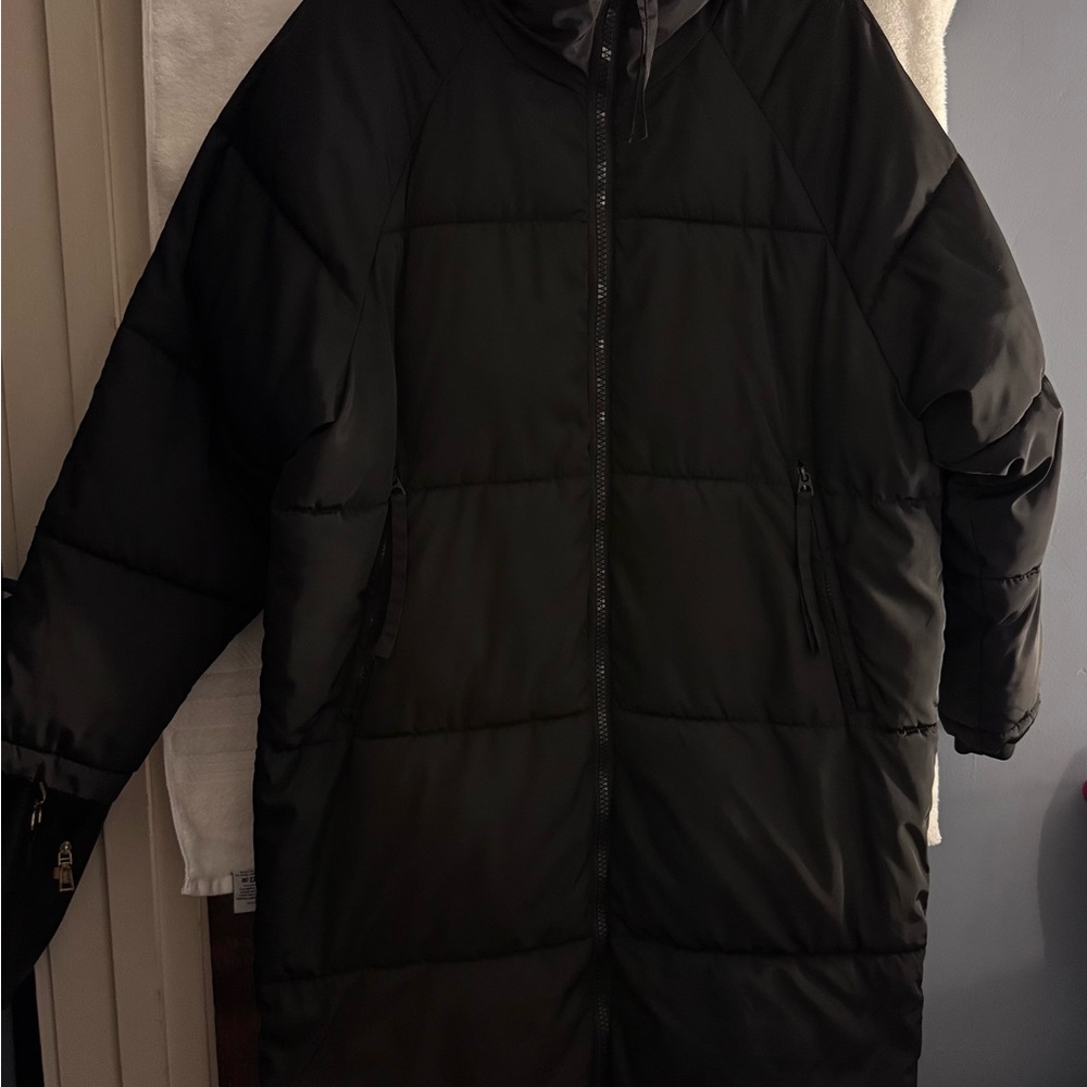 Zara Charcoal Puffer Jacket